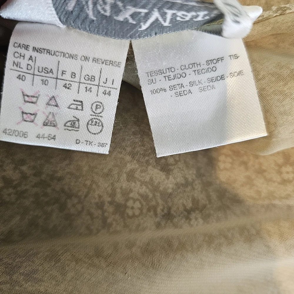 MaxMara Vintage Floral Silk Slip Dress - Picture 8 of 9